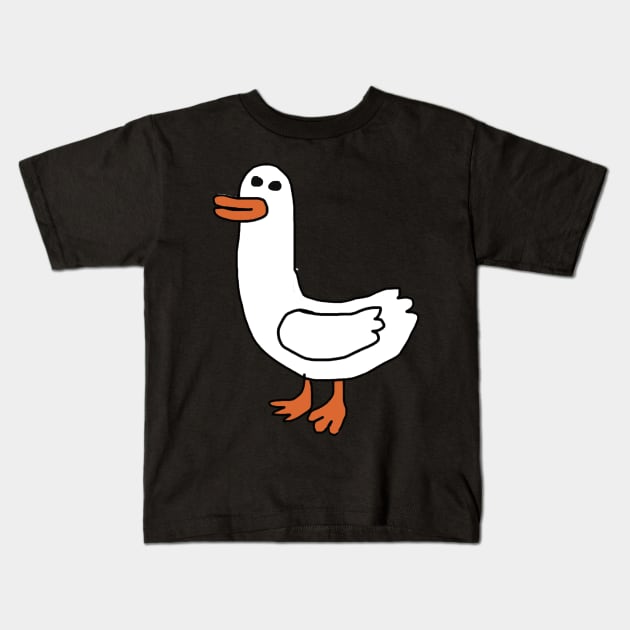 Goose Kids T-Shirt by BadDrawnStuff